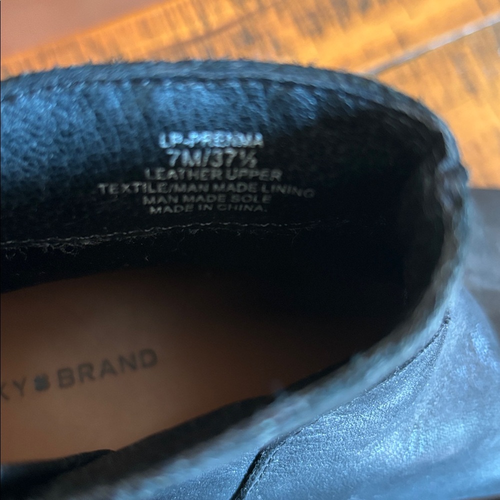 LUCKY BRAND, black ankle boots, US 7 EU 37.5 - Picture 5 of 5